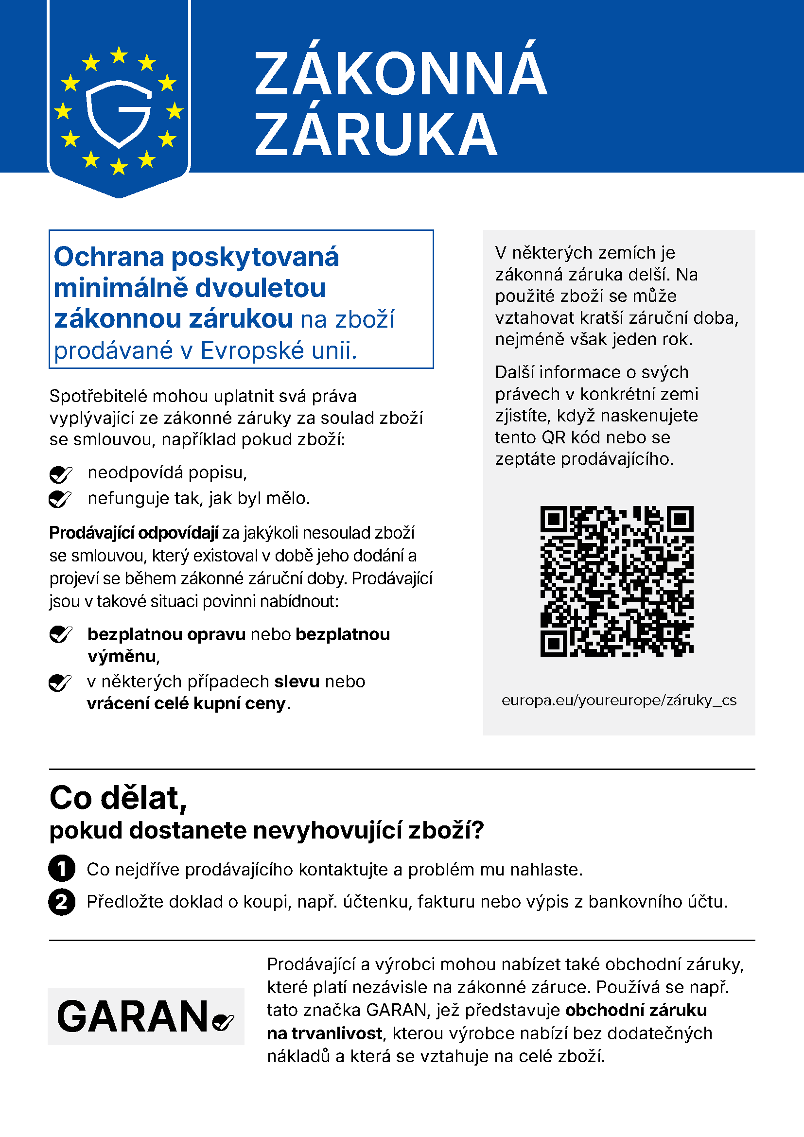 Harmonisierte EU-Mitteilung zum gesetzlichen Gewährleistungsrecht