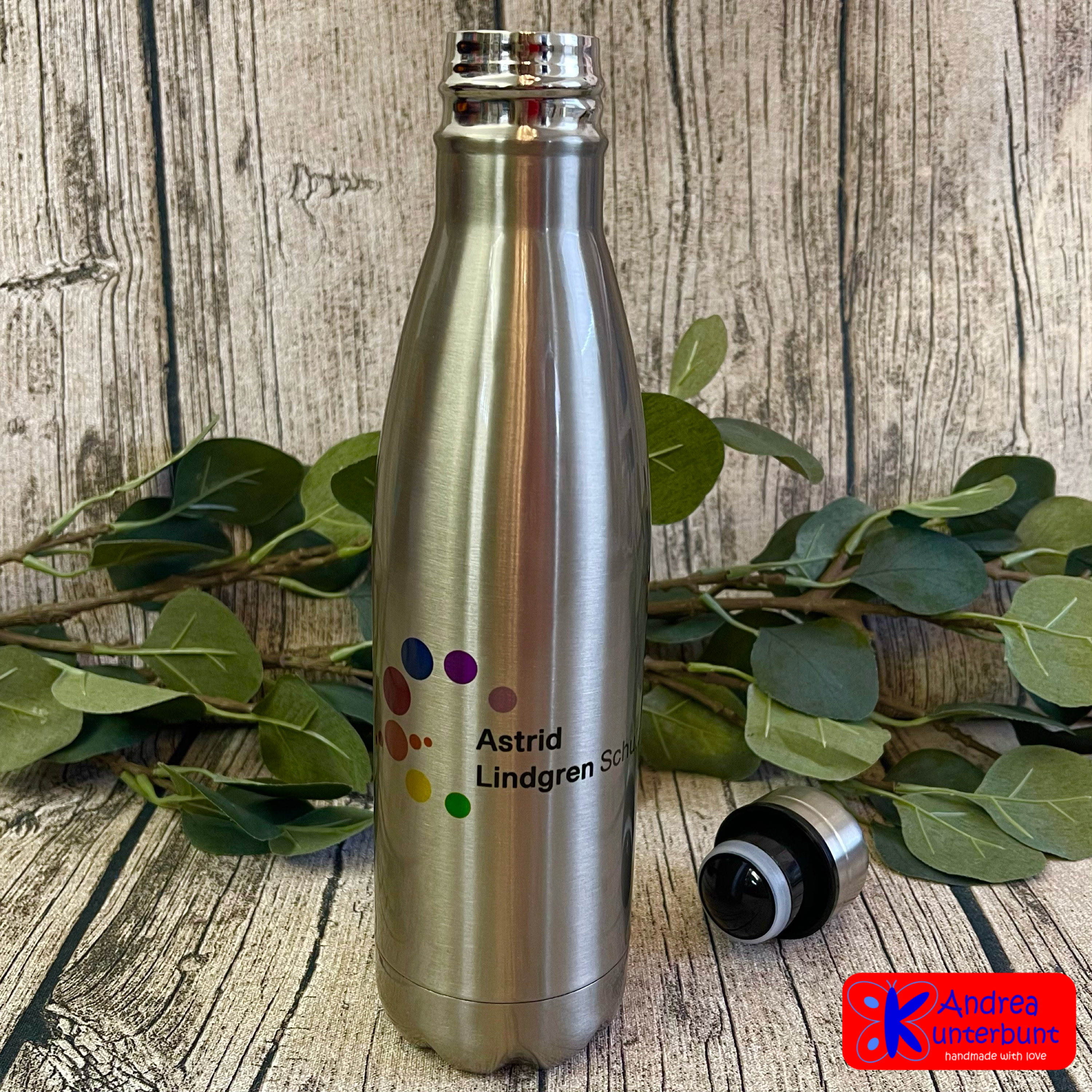 Edelstahl-Trinkflasche (500 ml) - Astrid Lindgren Schule 
