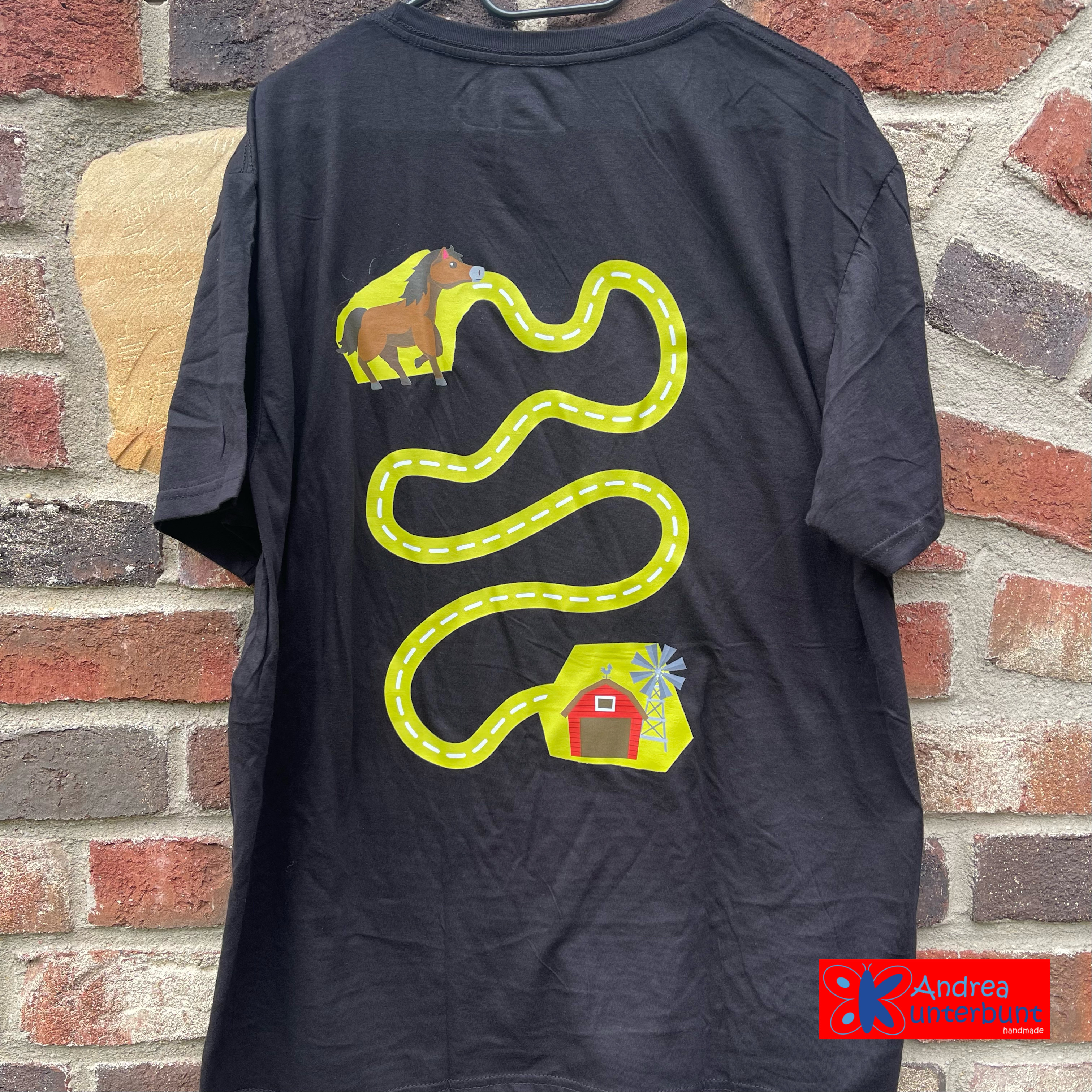 T-Shirt Pferderennbahn