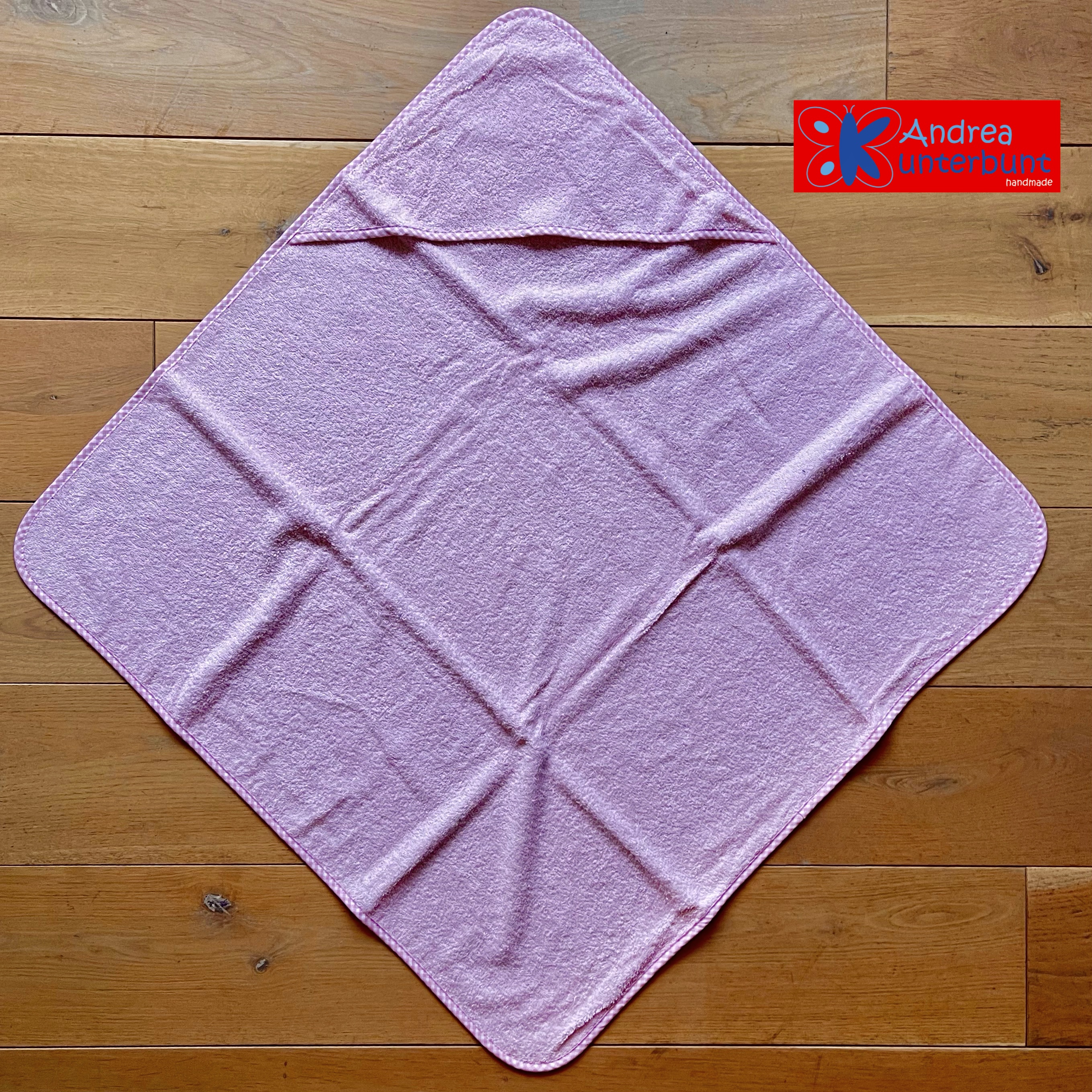 Kapuzenhandtuch 80x80 cm Rosa