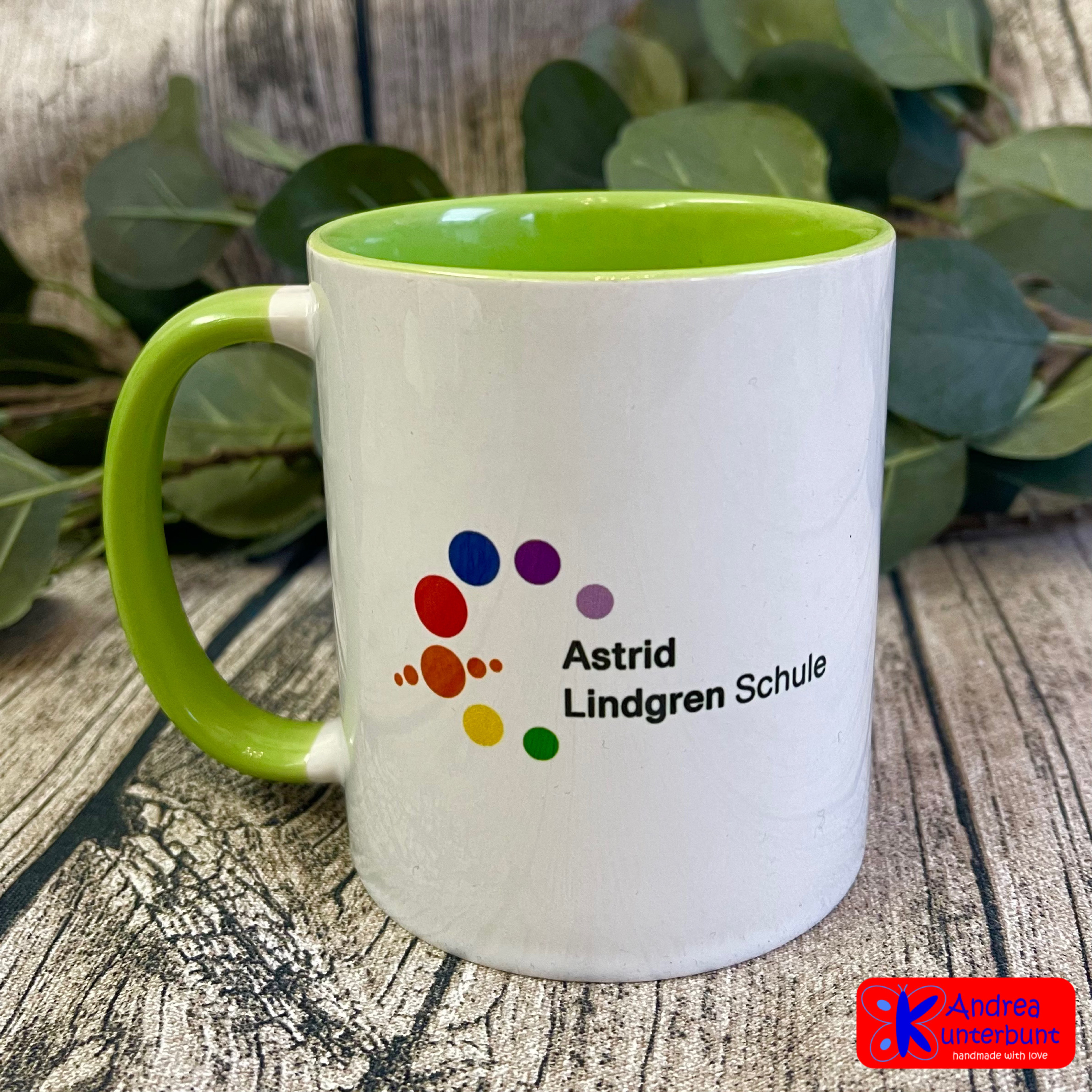 Personalisierbare Keramiktasse (330 ml) - Astrid Lindgren Schule