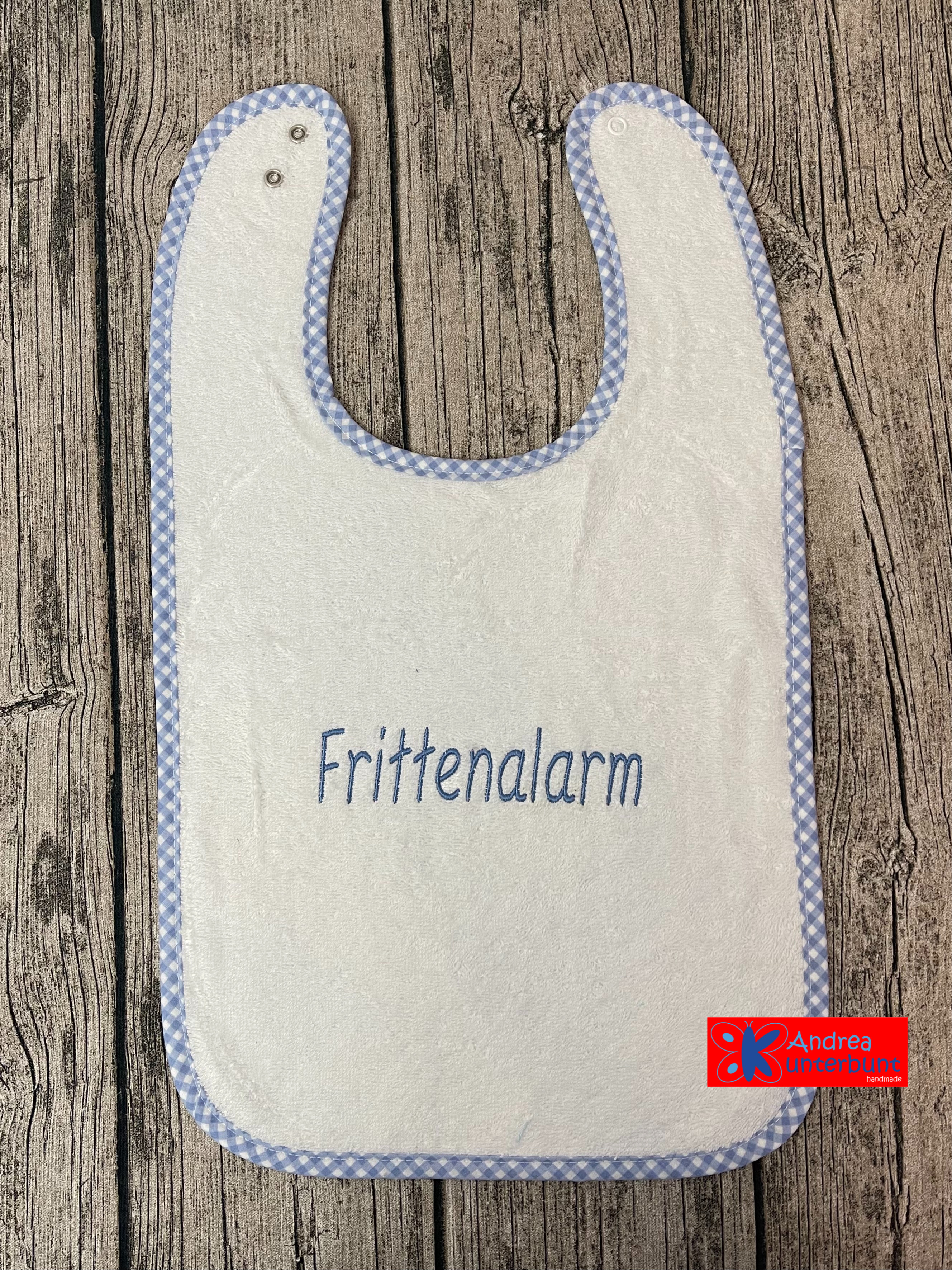 Lätzchen blaue Paspel - Top Qualität - Gözze - Personalisierbar