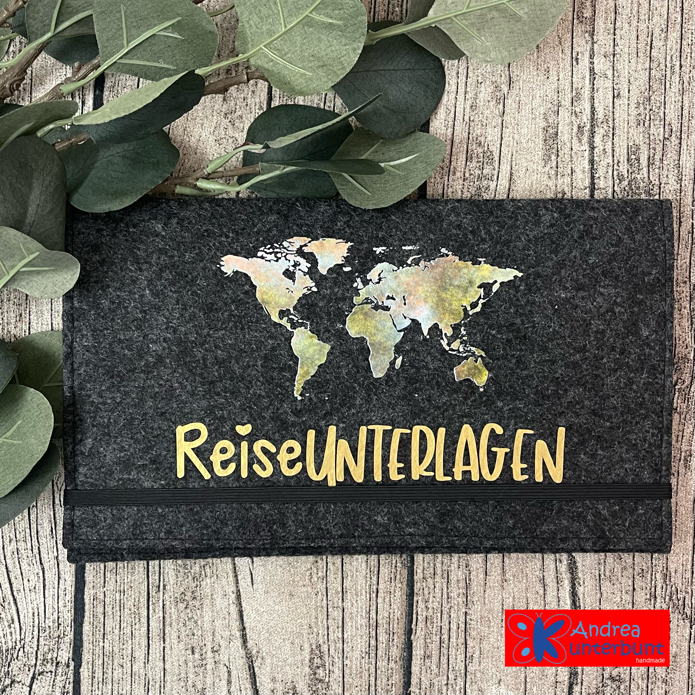 Reisepass-Hülle Gold