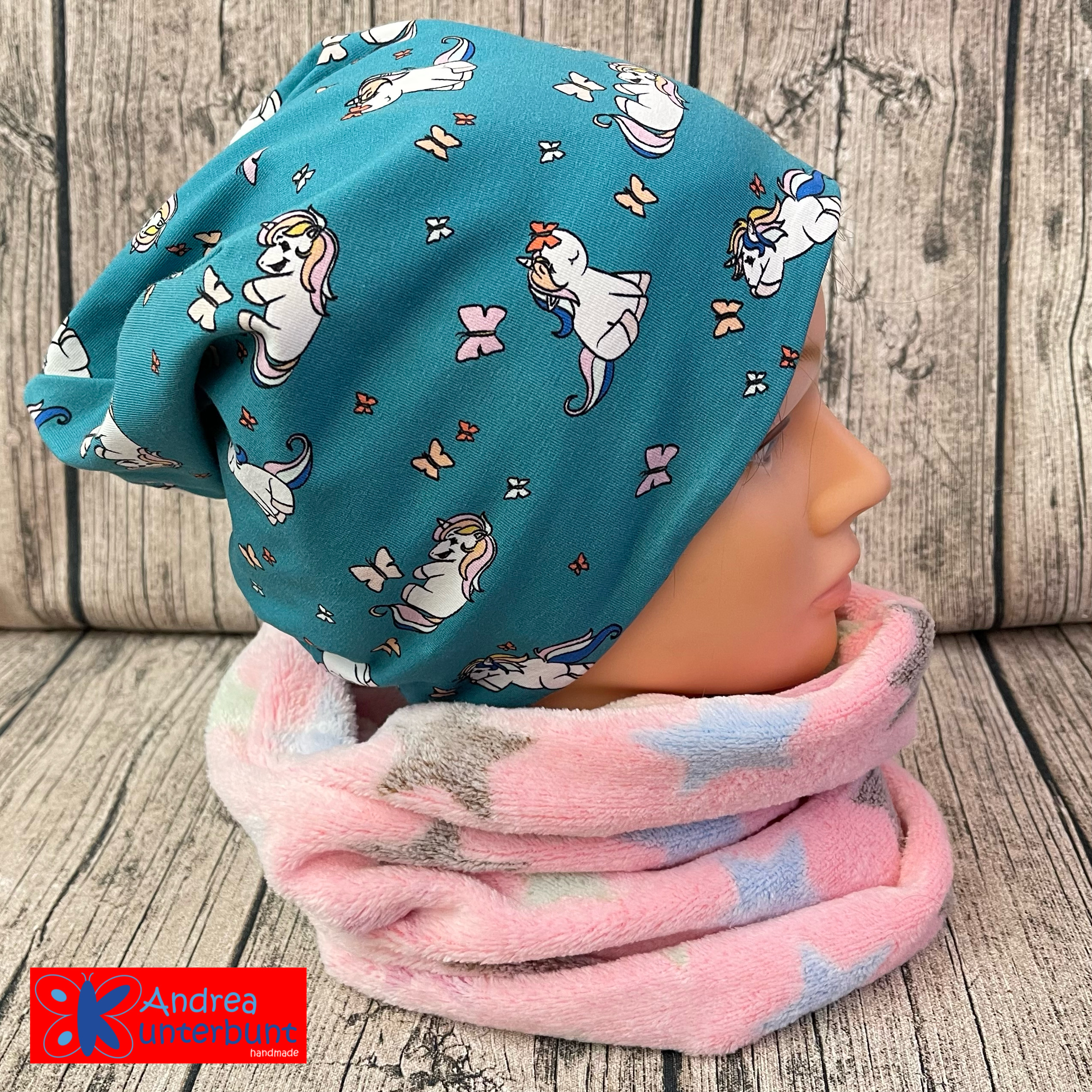 Wendebeanie Einhörner / Chucks