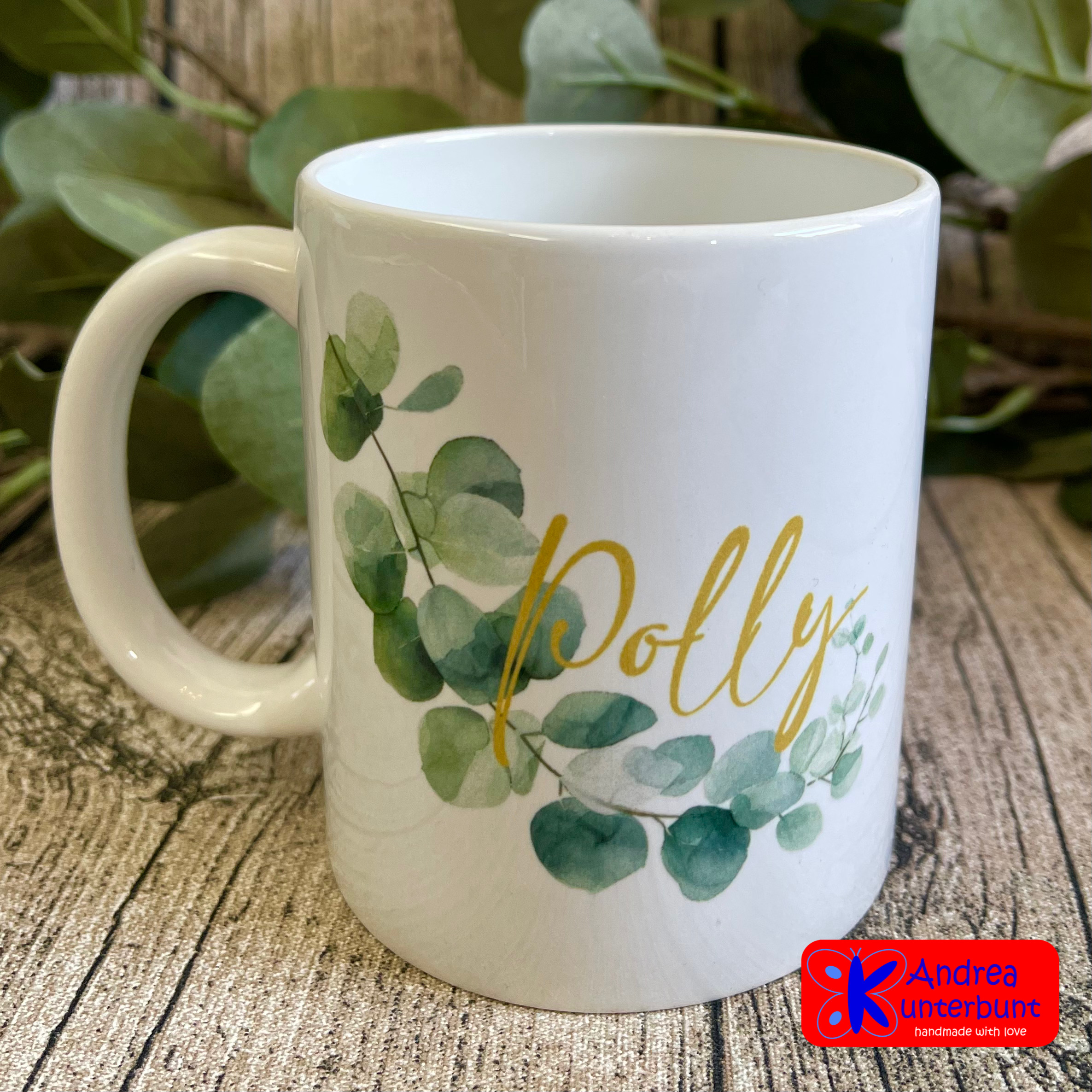 Keramiktasse weiß - Personalisierbar