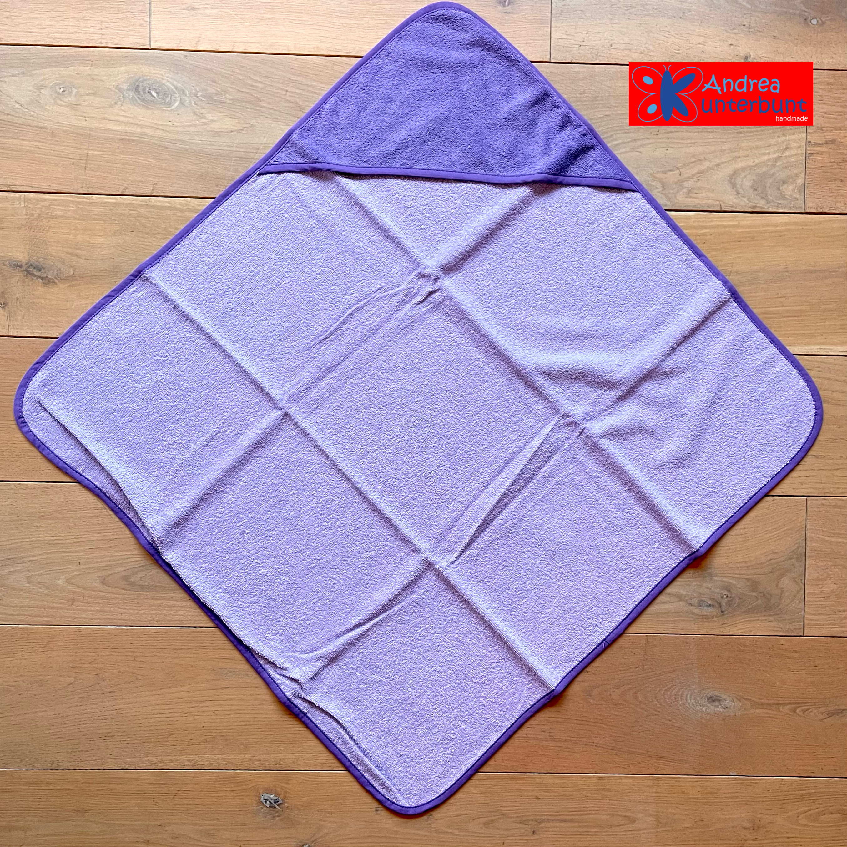 Kapuzenhandtuch 80x80 cm  Lila - Flieder